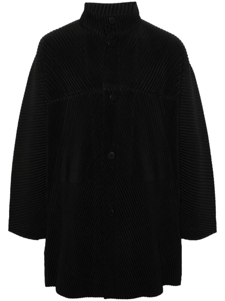 Homme Plissé Issey Miyake MC November single-breasted coat - Black Cover