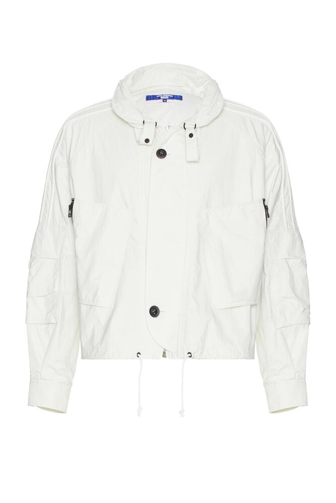 Junya Watanabe Nylon Rip Stop Jacket in White Cover