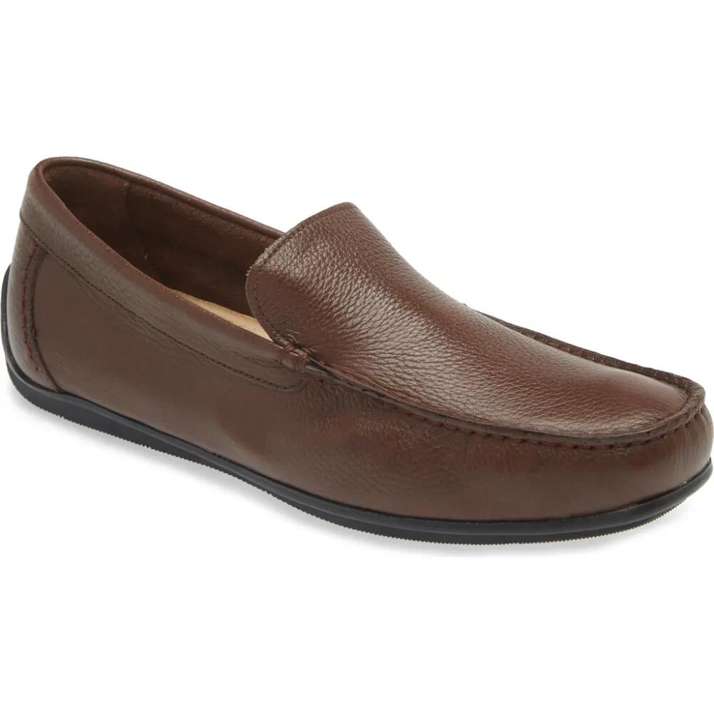 Nordstrom Freddie Moc Toe Driving Loafer in Brown Dark Cover