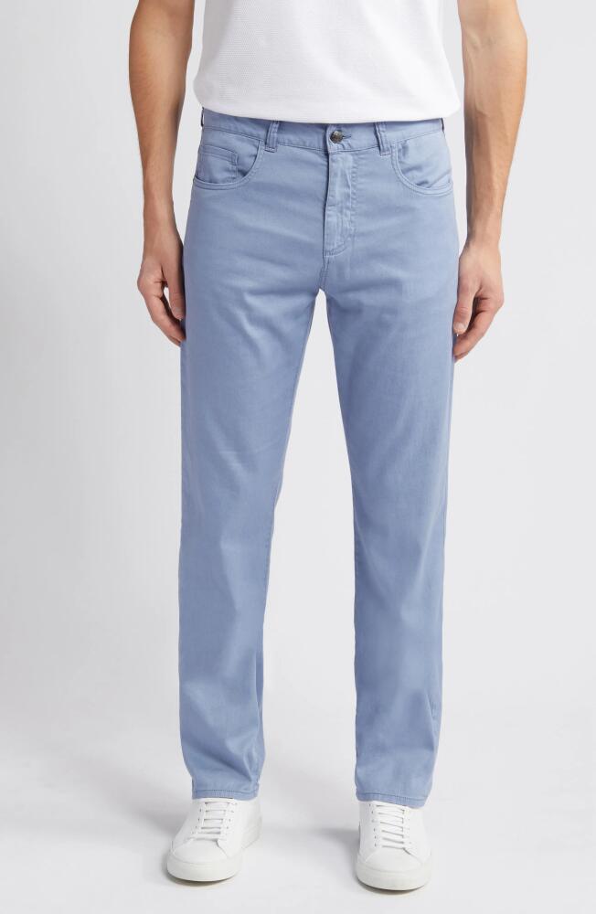 Canali Stretch Twill Five Pocket Pants in Light Blue Cover