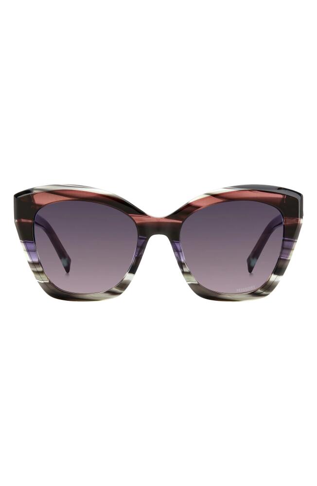 Missoni 54mm Cat Eye Sunglasses in Violet Brown/Mauve Pink Cover