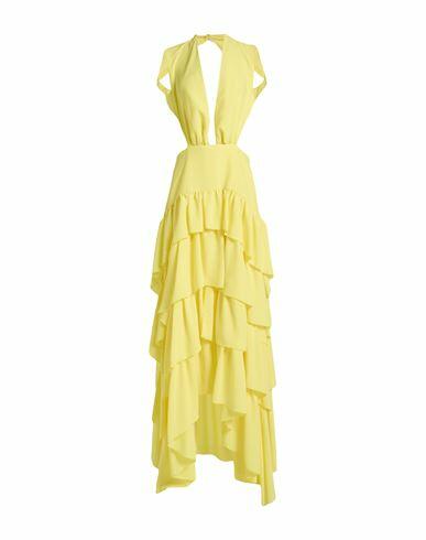 Pinko Woman Maxi dress Yellow Polyester Cover