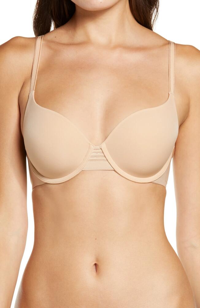 Le Mystère Second Skin Back Smoother Underwire T-Shirt Bra in Natural Cover