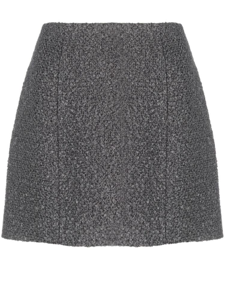 Patou textured-knit mini skirt - Grey Cover