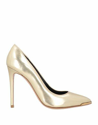 Francesco Sacco Woman Pumps Gold Leather Cover