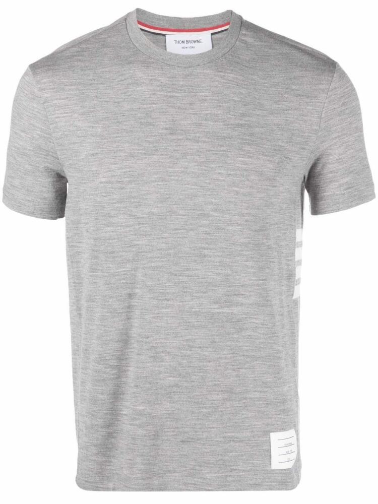 Thom Browne 4-Bar wool T-shirt - Grey Cover