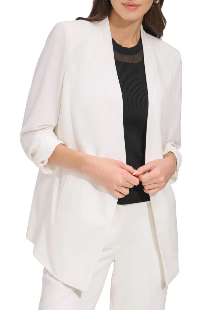 DKNY SPORTSWEAR Open Front Blazer in Ivory Cover