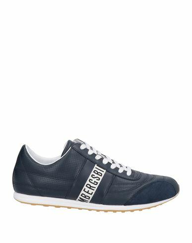 Bikkembergs Man Sneakers Navy blue Soft Leather Cover