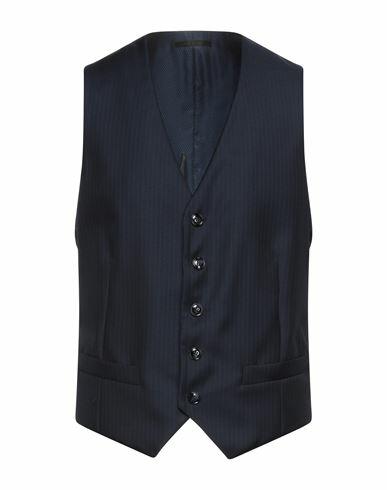 Giorgio Armani Man Tailored Vest Midnight blue Virgin Wool Cover