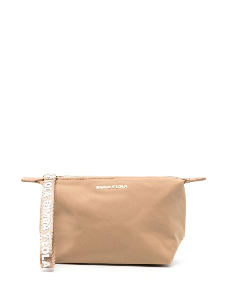 Bimba y Lola small Trapezium makeup bag - Neutrals Cover