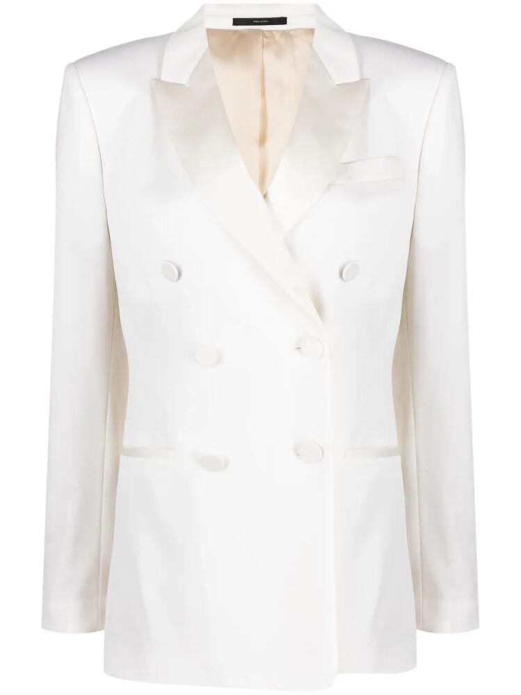 Paul Smith double-breasted wool-blend blazer - White Cover