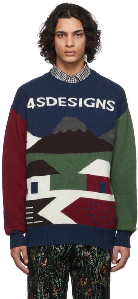 4SDESIGNS Multicolor 4SD Landscape Sweater Cover