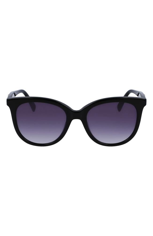 Longchamp 54mm Gradient Tea Cup Sunglasses in Black Cover