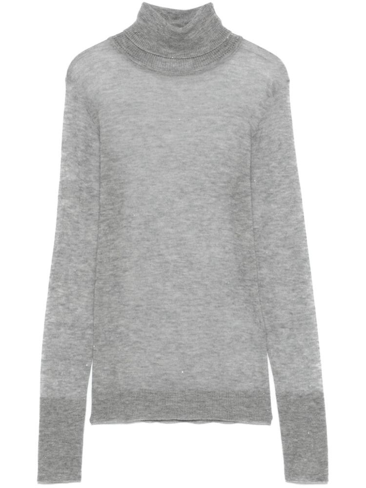 ERMANNO FIRENZE sequin-embellished sweater - Grey Cover