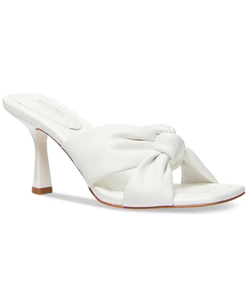 Michael Michael Kors Elena Knotted Strap High Heel Sandals - Optic White Cover