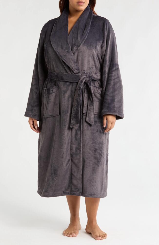 Nordstrom Shawl Collar Plush Robe in Grey Stonehenge Cover