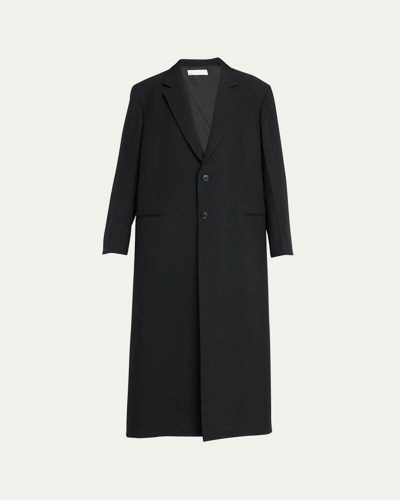 THE ROW Cheval Single-Breasted Wool-Mohair Coat Cover