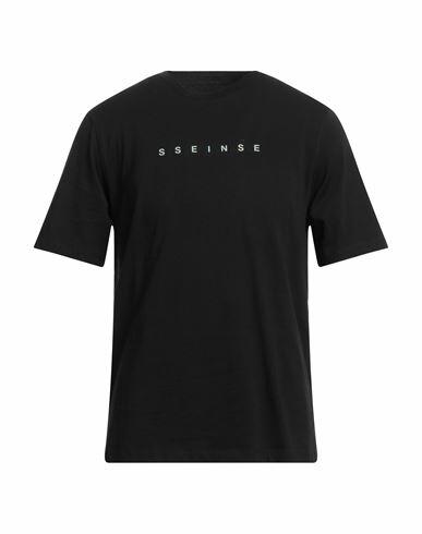 Sseinse Man T-shirt Black Cotton Cover