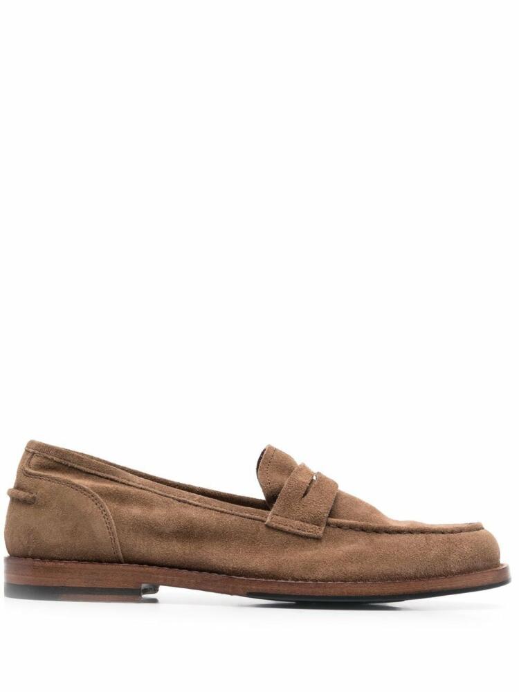 Alberto Fasciani Zoe suede penny loafers - Brown Cover