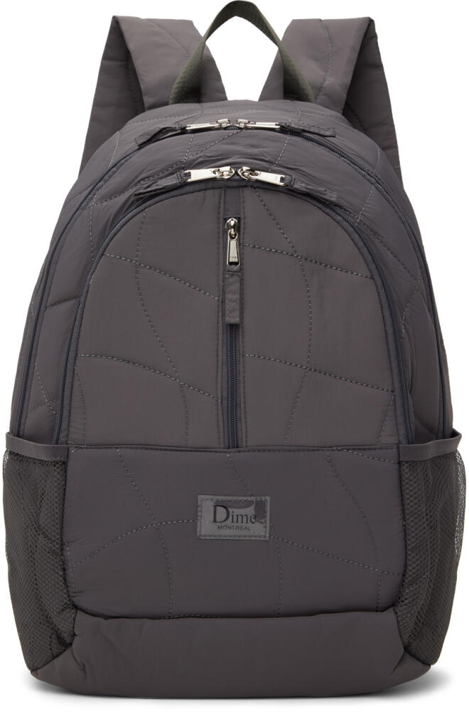 Dime Gray Quilted Backpack Cover