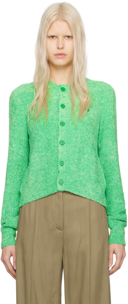 Acne Studios Green Textured Cardigan Cover