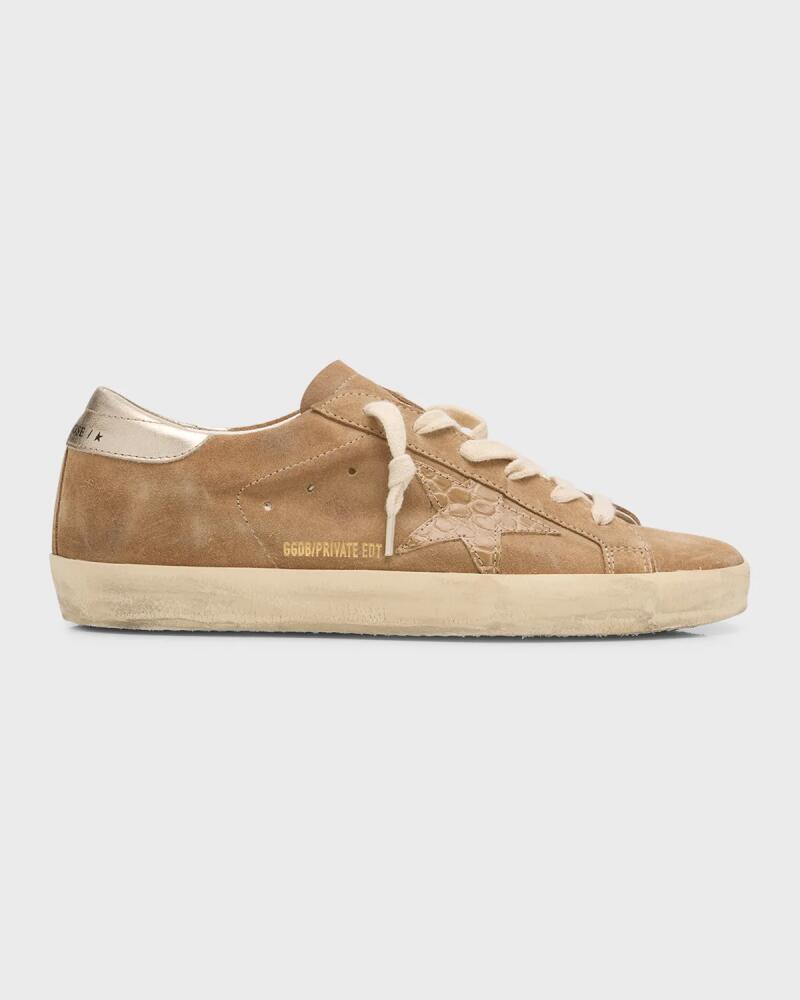 Golden Goose Superstar Mixed Leather Low-Top Sneakers Cover