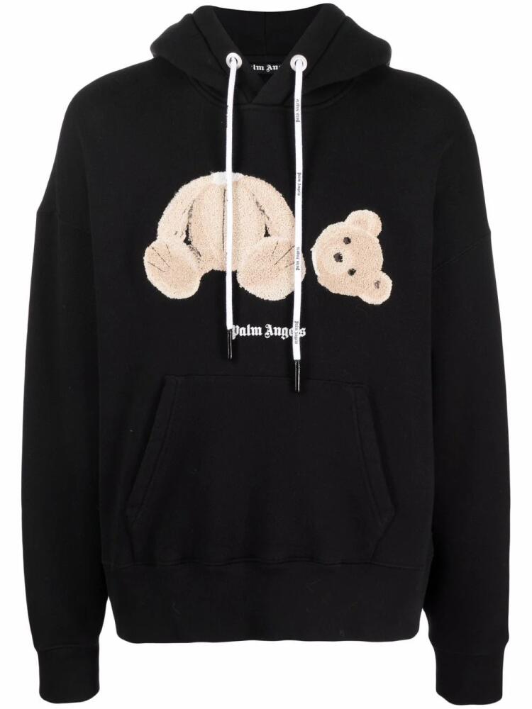 Palm Angels Bear-motif hoodie - Black Cover