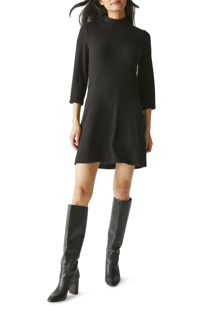 Michael Stars Maureen Mock Neck Minidress in Black Cover