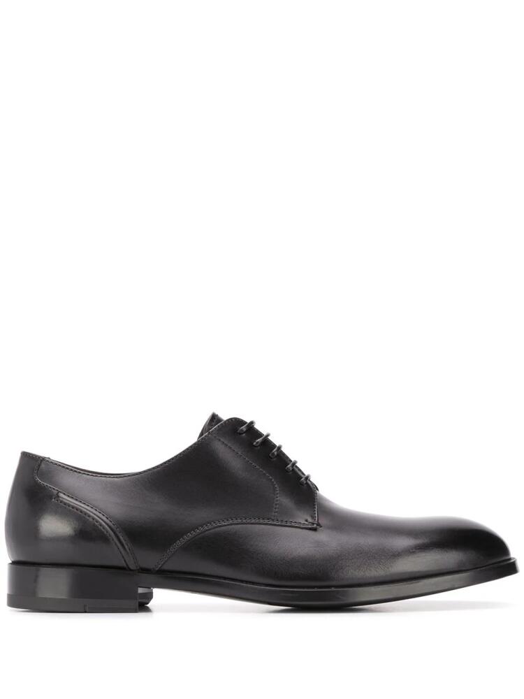 Zegna stitched-panel Derby shoes - Black Cover