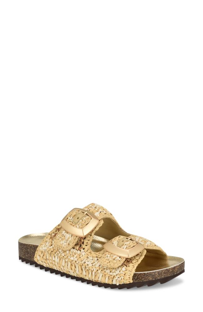 Nine West Tenly Raffia Slide Sandal in Light Natural Cover