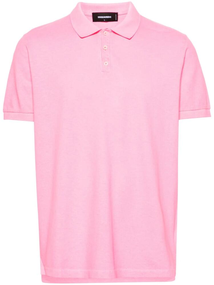 DSQUARED2 Be Icon Tennis polo shirt - Pink Cover