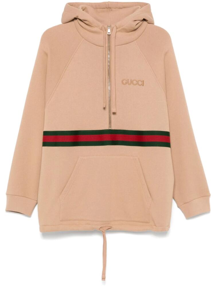 Gucci hooded mini dress - Neutrals Cover