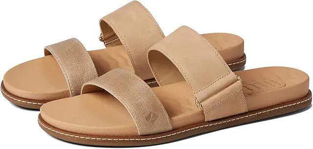 Sperry Waveside Plushwave Slide Leather (Tan) Women's Shoes Cover