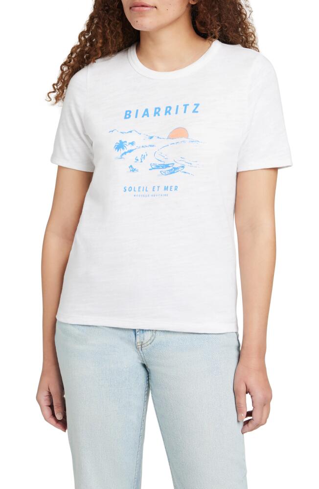 Faherty Sunwashed Slub Organic Cotton Graphic T-Shirt in Biarritz Coast Cover