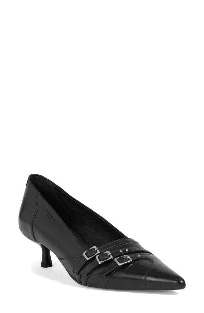 Vagabond Shoemakers Lykke Pointed Toe Kitten Heel Pump in Black Cover