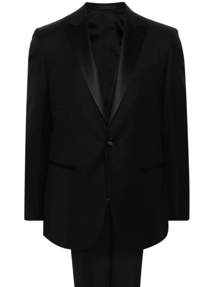 Corneliani single-breasted wool suit - Black Cover