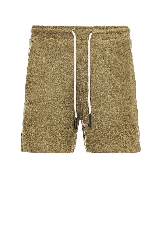 OAS Terry Shorts in Green Cover