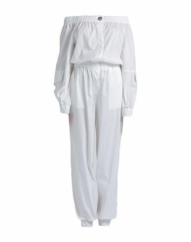 Jijil Woman Jumpsuit White Cotton, Elastane Cover