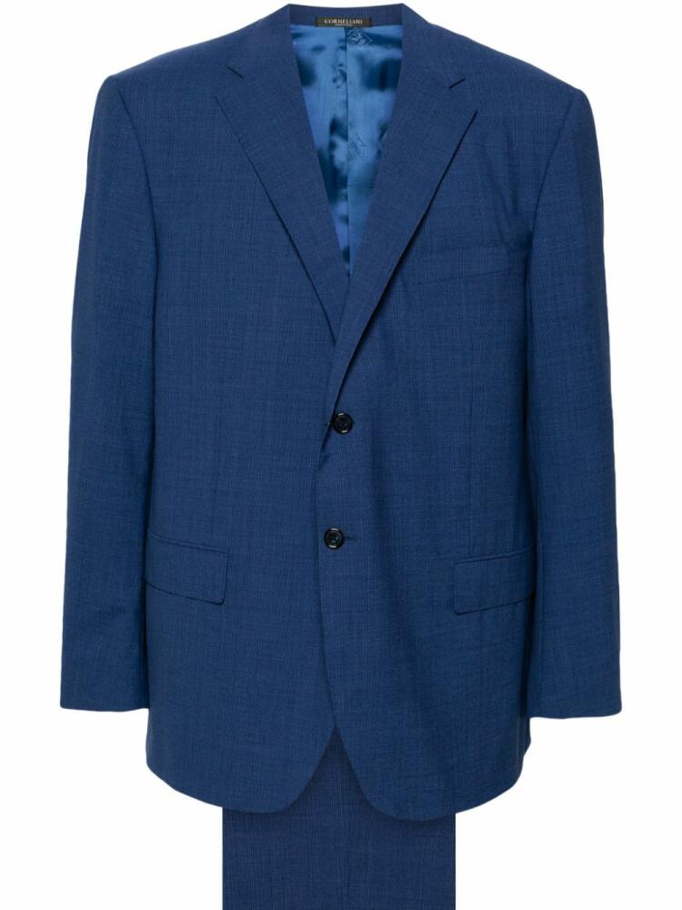 Corneliani single-breasted virgin wool suit - Blue Cover