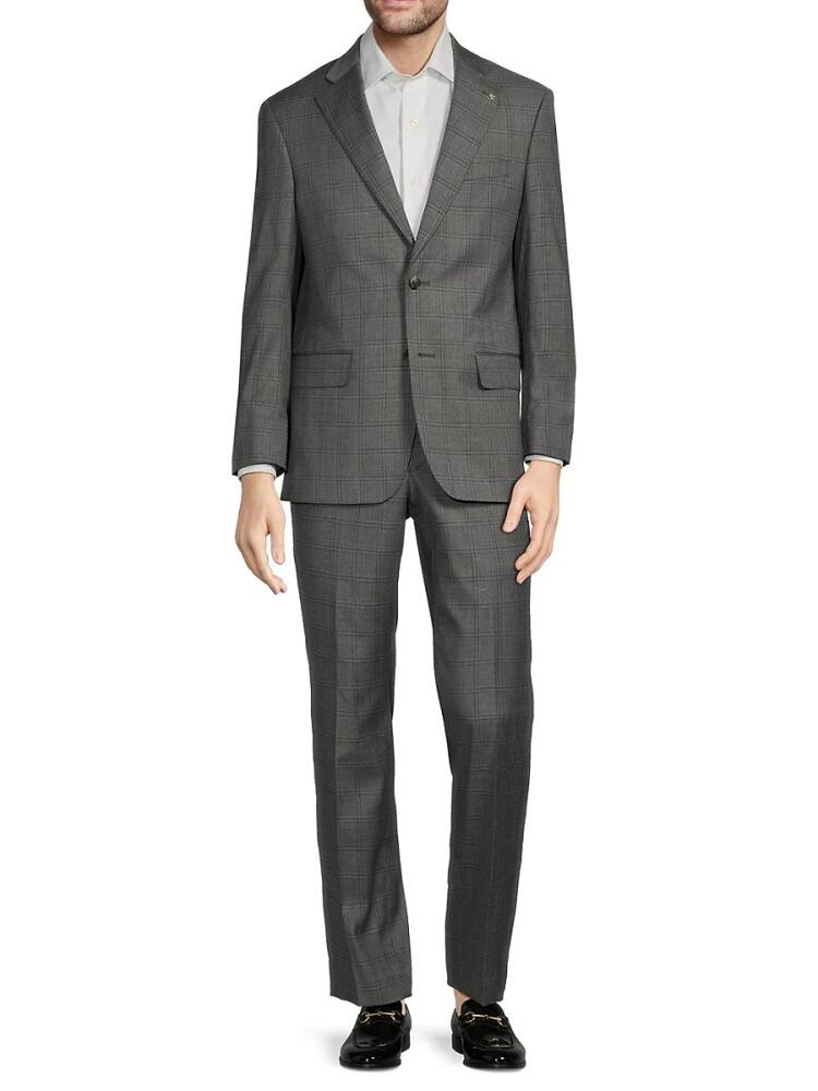 Scotch & Soda Men's Modern Fit Check Suit - Grey Cover