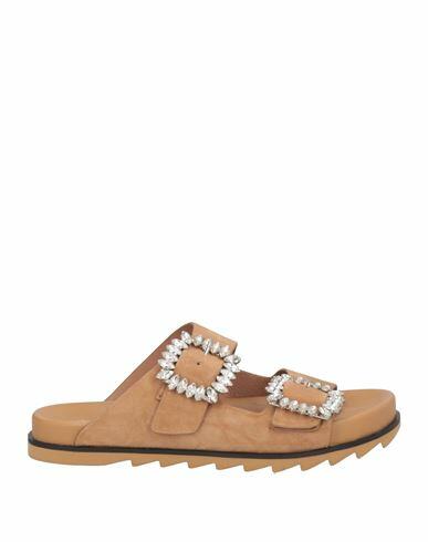 Bibi Lou Woman Sandals Camel Leather Cover