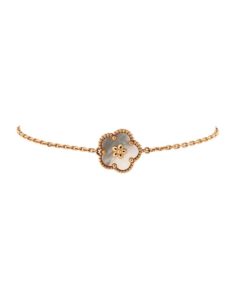 Pre-Owned Van Cleef & Arpels Lucky Spring Plum Blossom Bracelet 18K Rose Gold and Mother of Pearl Cover