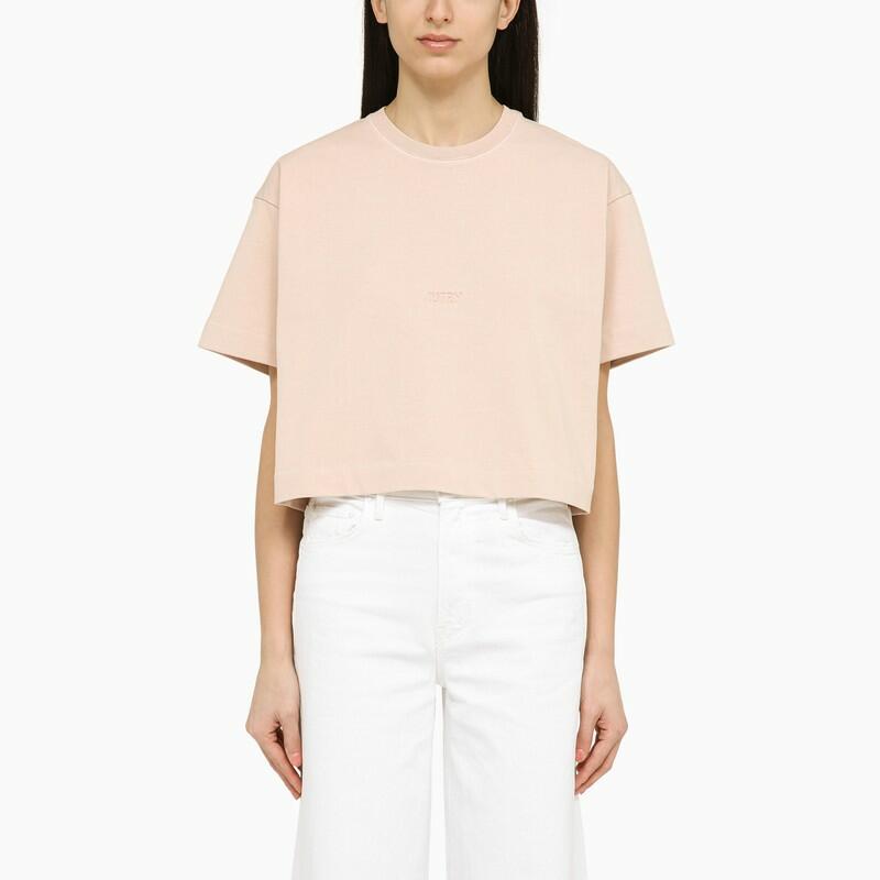 AUTRY Peony Rose cotton cropped T-shirt Cover