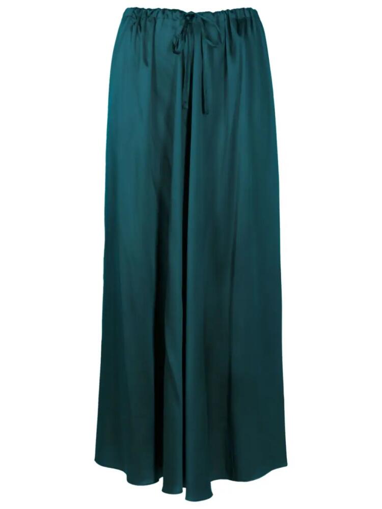 Uma | Raquel Davidowicz drawstring-waist silk skirt - Green Cover