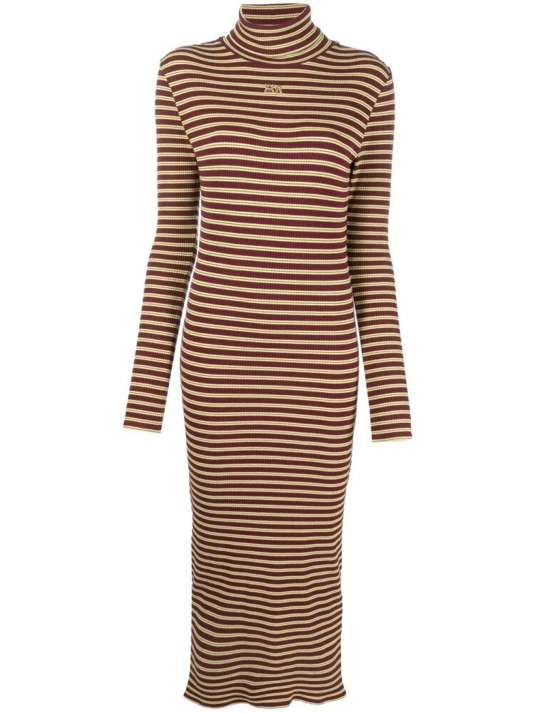 Wales Bonner striped roll neck knitted dress - Black Cover