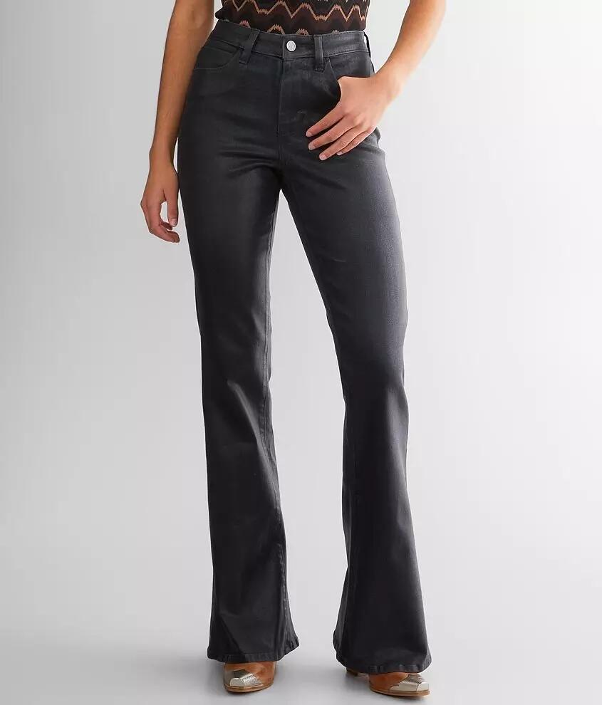 Sterling & Stitch Coated Flare Stretch Pant Cover