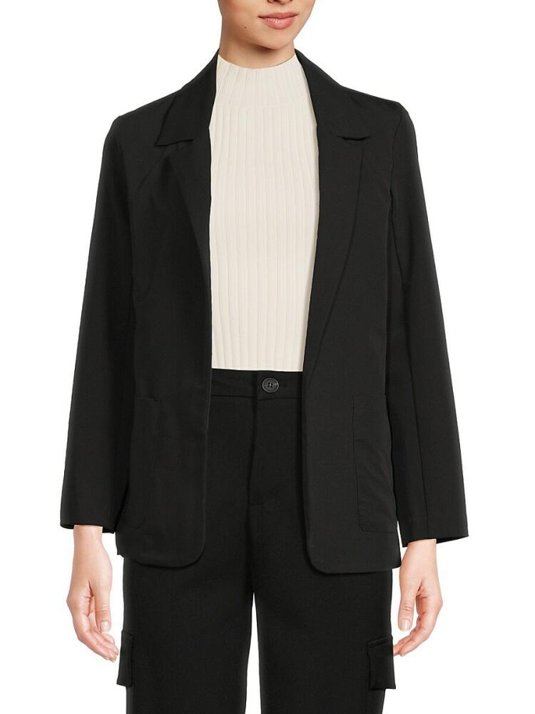 Love Ady Women's Peak Lapel Blazer - Black Cover