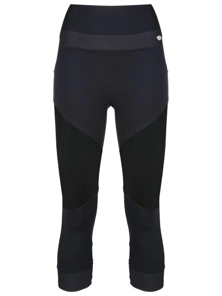 AMIR SLAMA GYM SLAMA GYM + MANLY cropped performance leggings - Black Cover