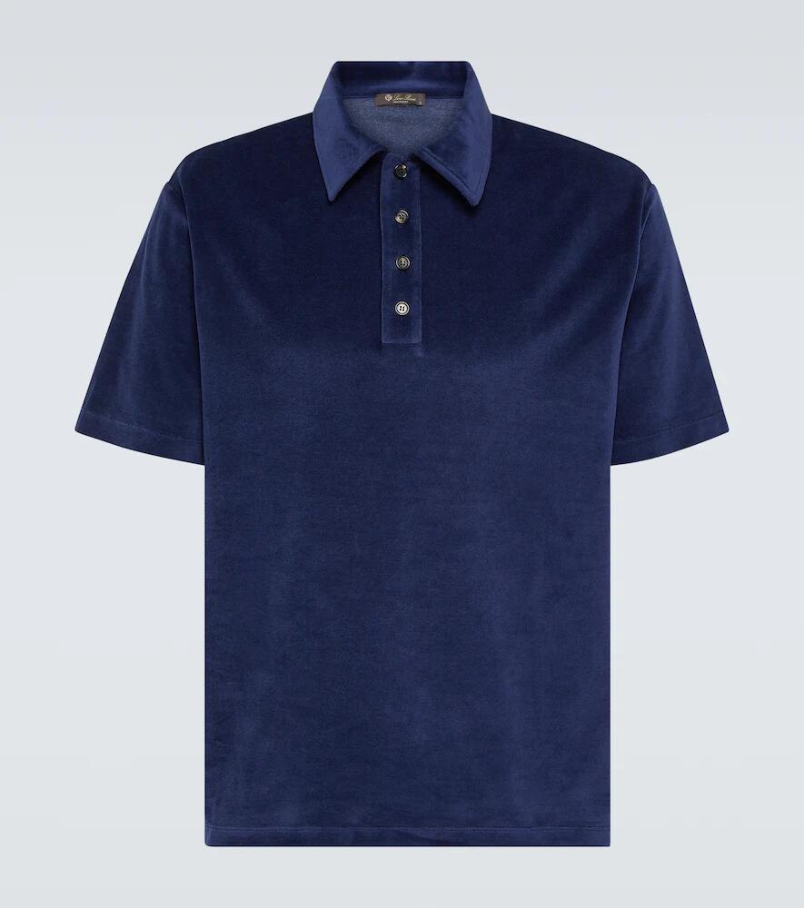 Loro Piana Tsubaki cotton and silk chenille polo shirt Cover