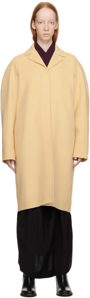 Sportmax Yellow Fernet Coat Cover